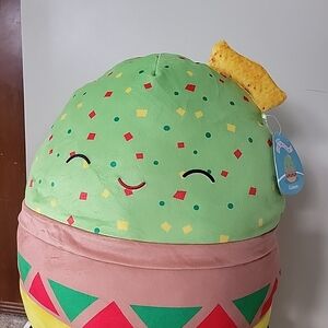 Green and Brown Smiling Squishmallows Plush Toy